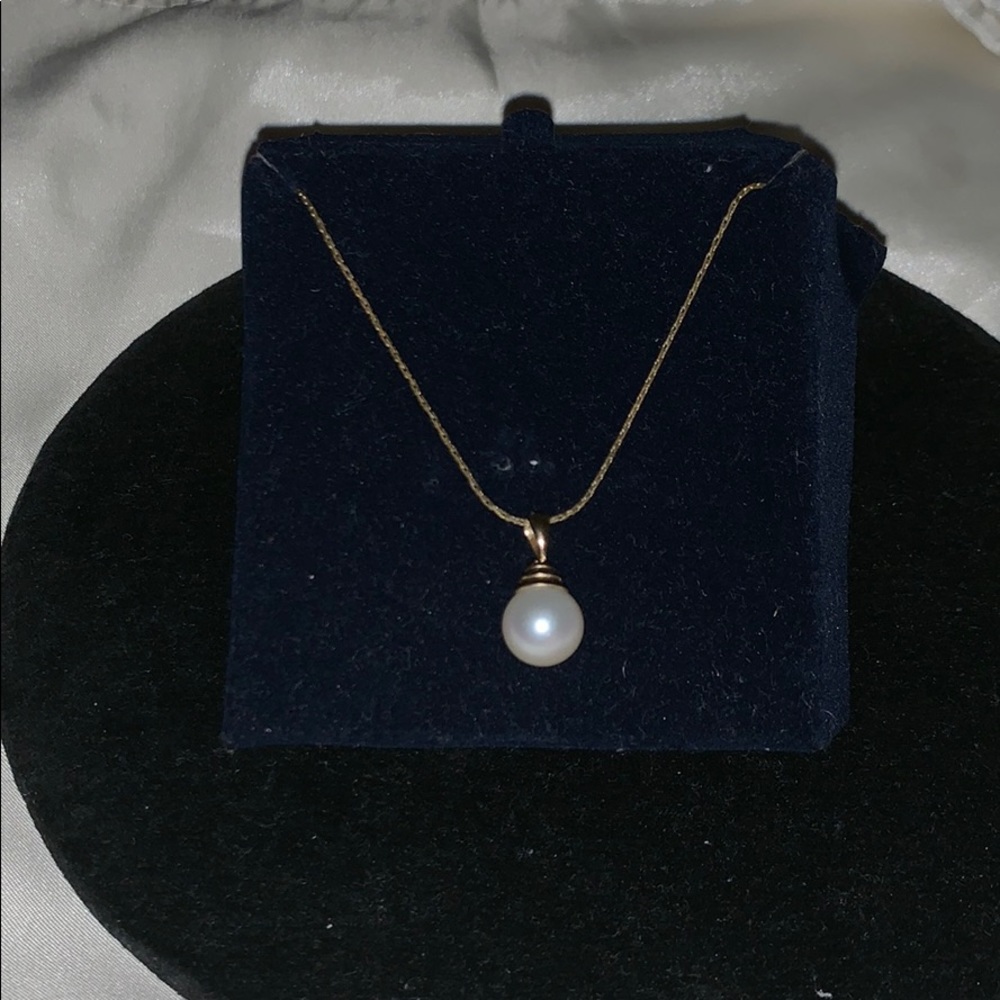 💯Real 14k Gold With Pearl Pendant💯